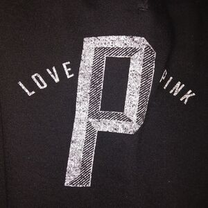 Victoria's Secret PINK Black Graphic Tee